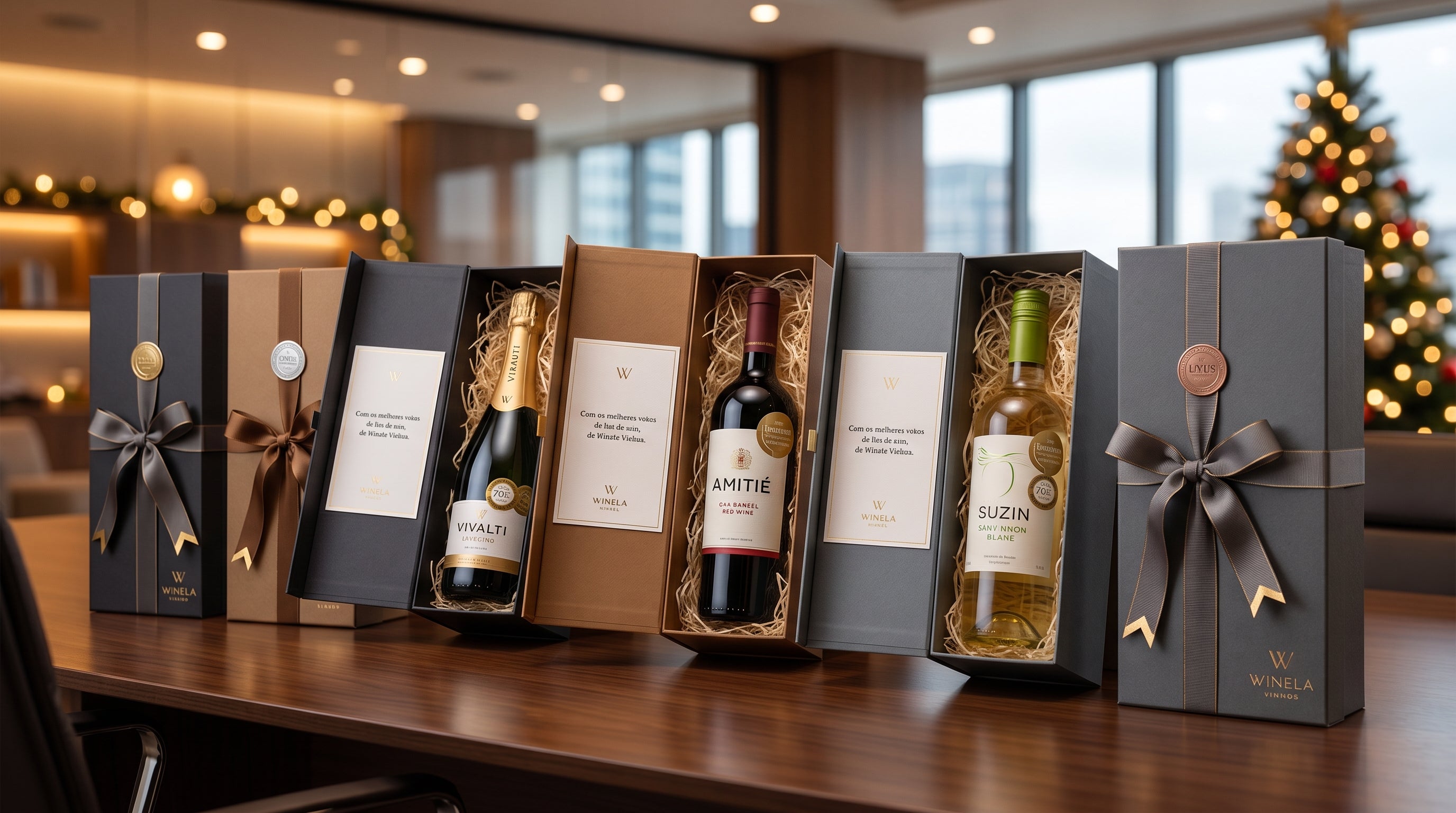 Presente Corporativo de Fim de Ano: Como Presentear 10, 50 ou 100 Clientes com Vinho